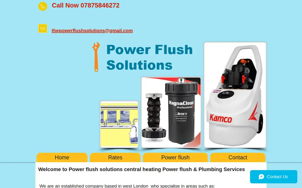 The top of powerflushsolutions.co.uk