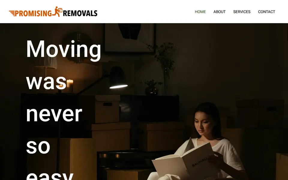The top of promisingremovals.co.uk