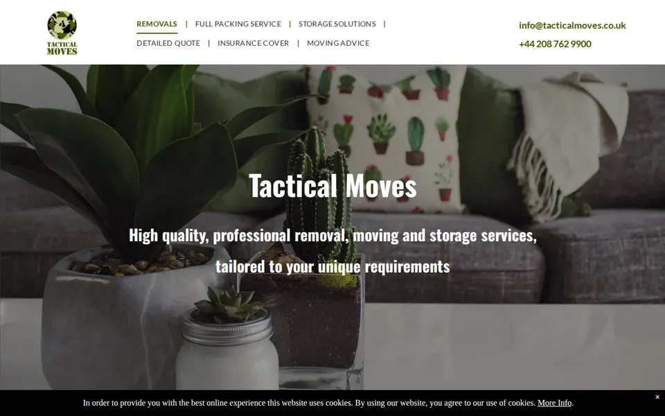 The top of tacticalmoves.co.uk