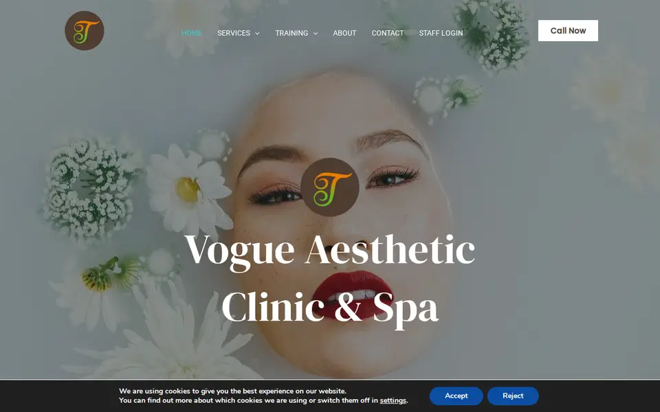 The top of vogueaestheticclinicandspa.co.uk