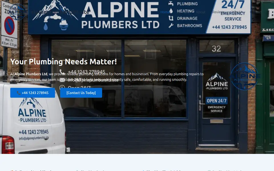 The top of alpineplumbersltd.site