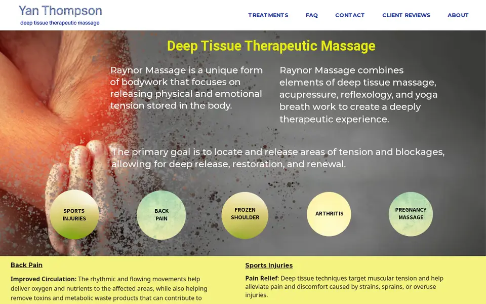 The top of yanthompsonmassage.co.uk