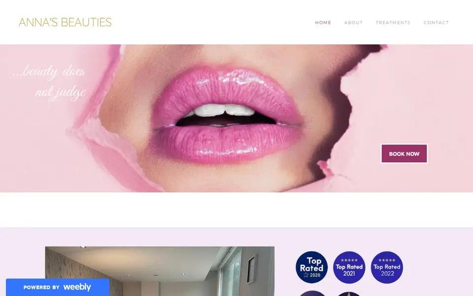 The top of annasbeauties.com