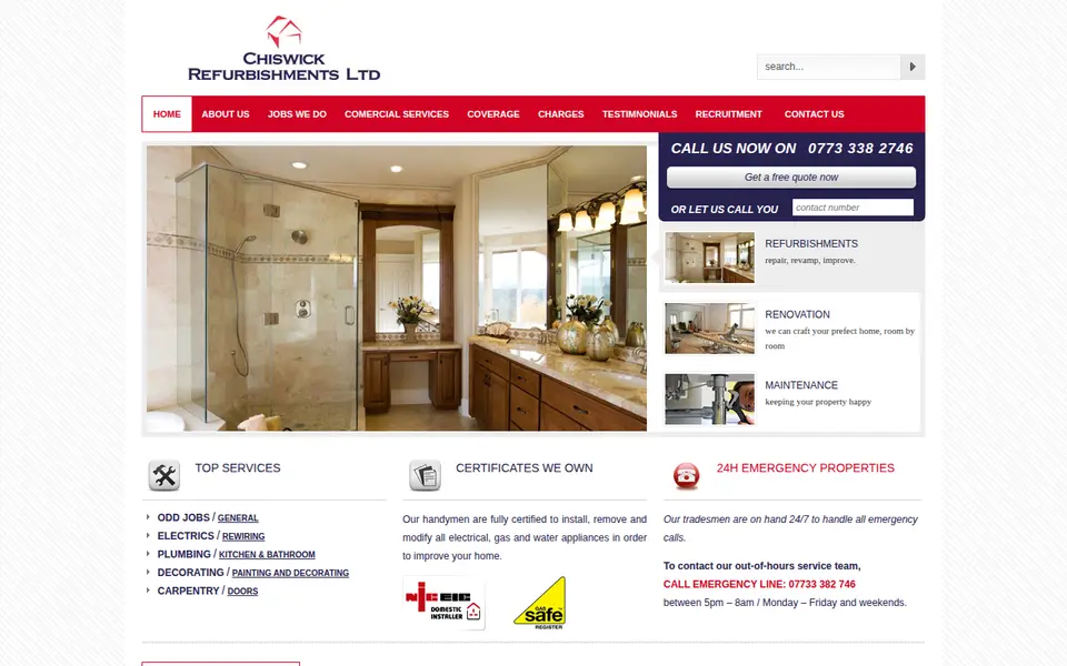 The top of chiswickrefurbishments.com