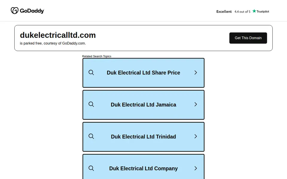 The top of dukelectricalltd.com