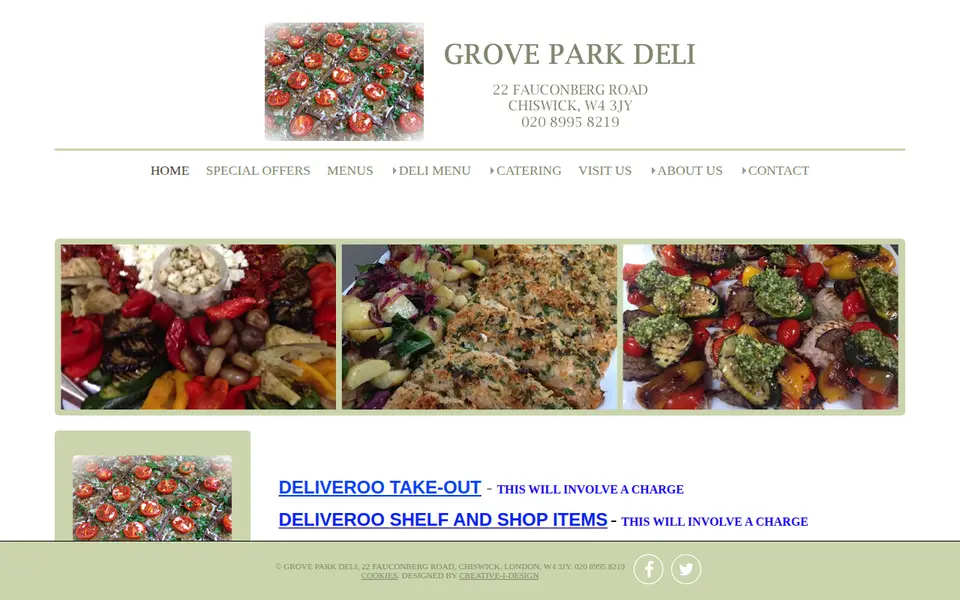 The top of groveparkdeli.com