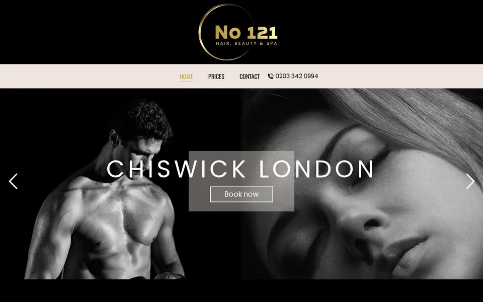 The top of no121.co.uk