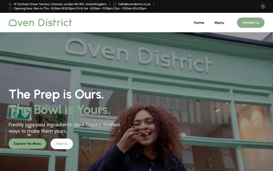 The top of ovendistrict.co.uk