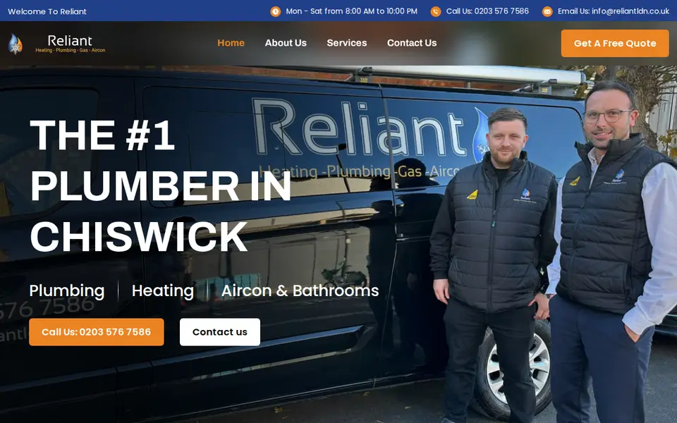 The top of reliantldn.co.uk