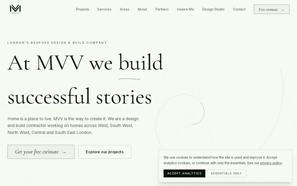 The top of themvv.co.uk