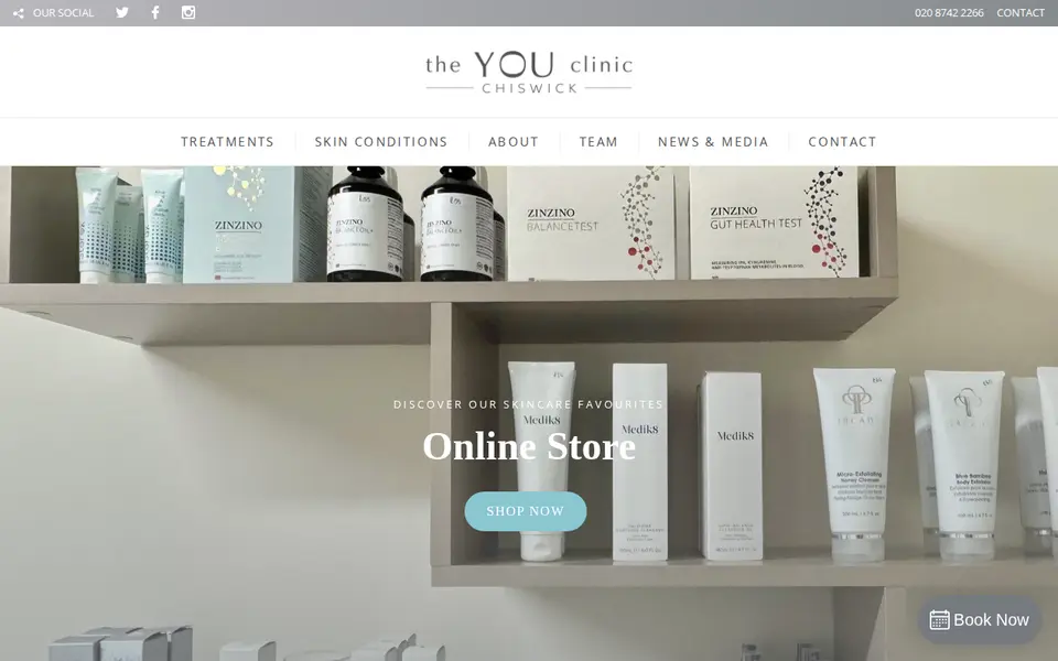 The top of theyouclinic.co.uk