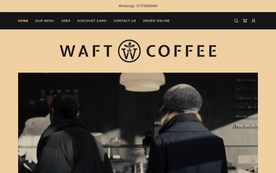 The top of waftcoffee.com