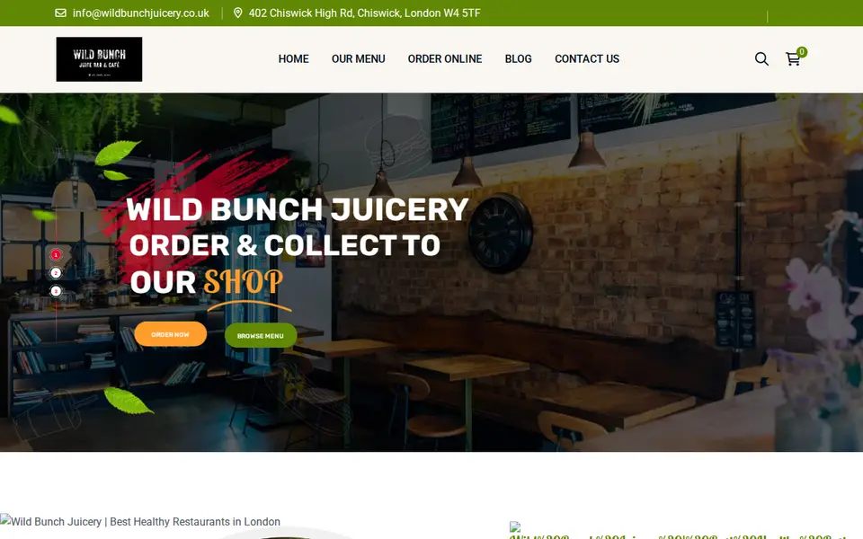 The top of wildbunchjuicery.co.uk
