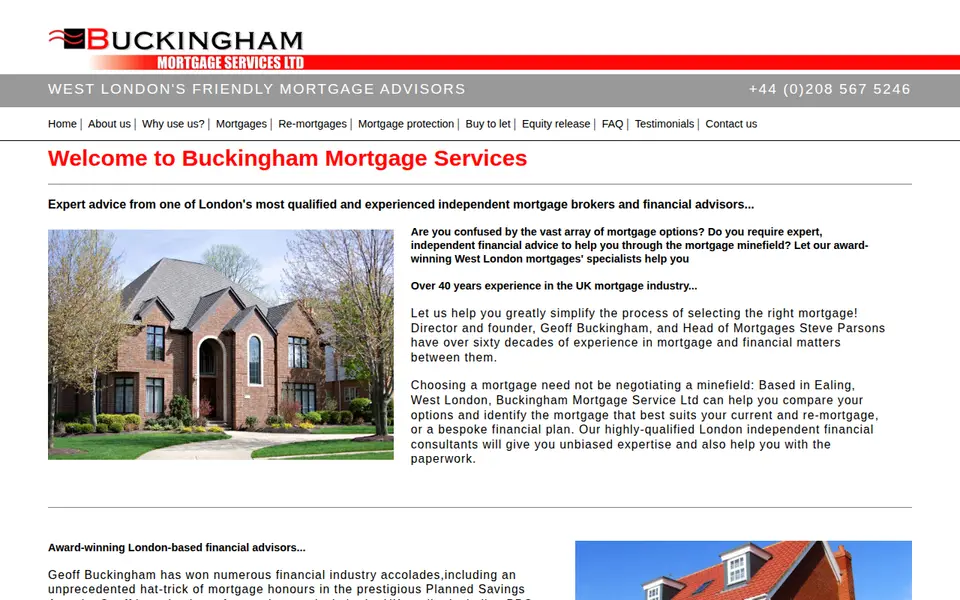 The top of buckinghammortgage.co.uk