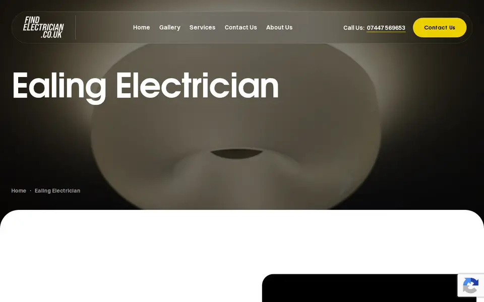 The top of findelectrician.co.uk
