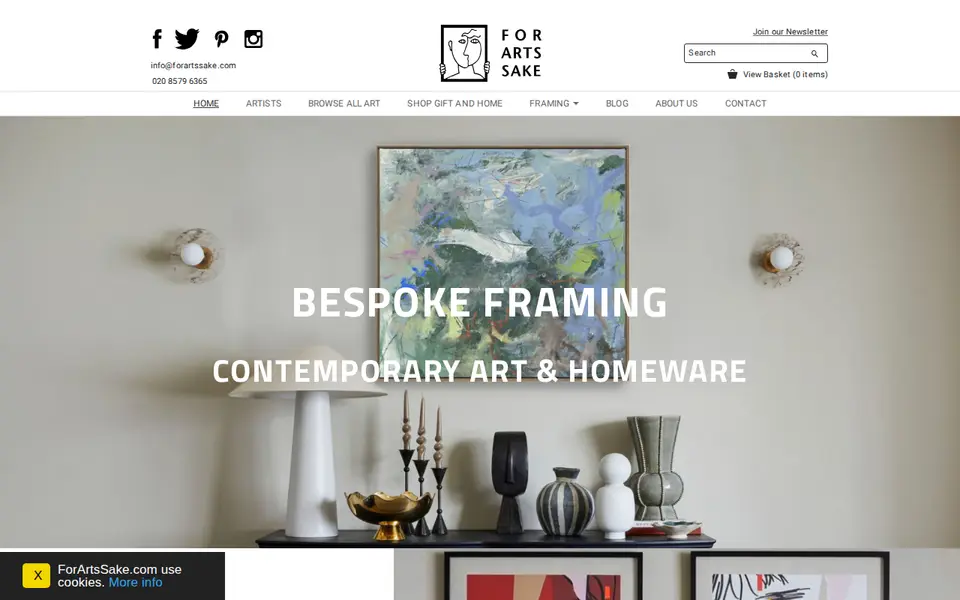 The top of forartssake.com