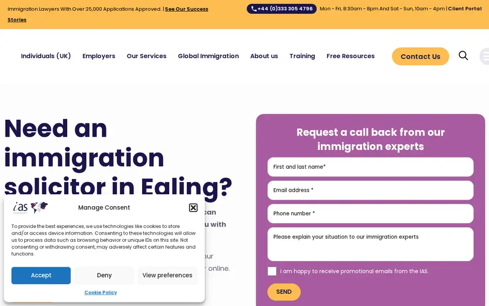 The top of iasservices.org.uk