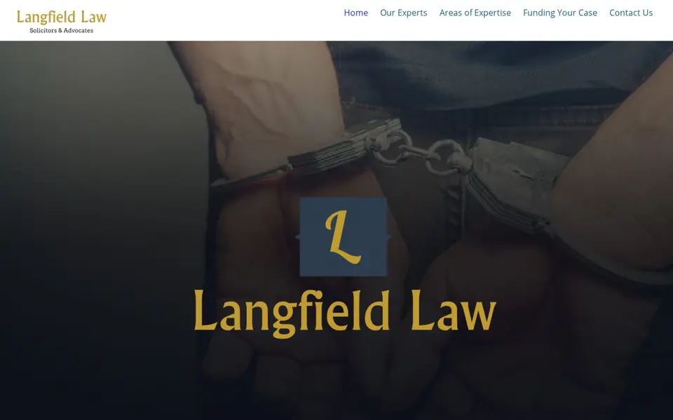 The top of langfieldlaw.co.uk