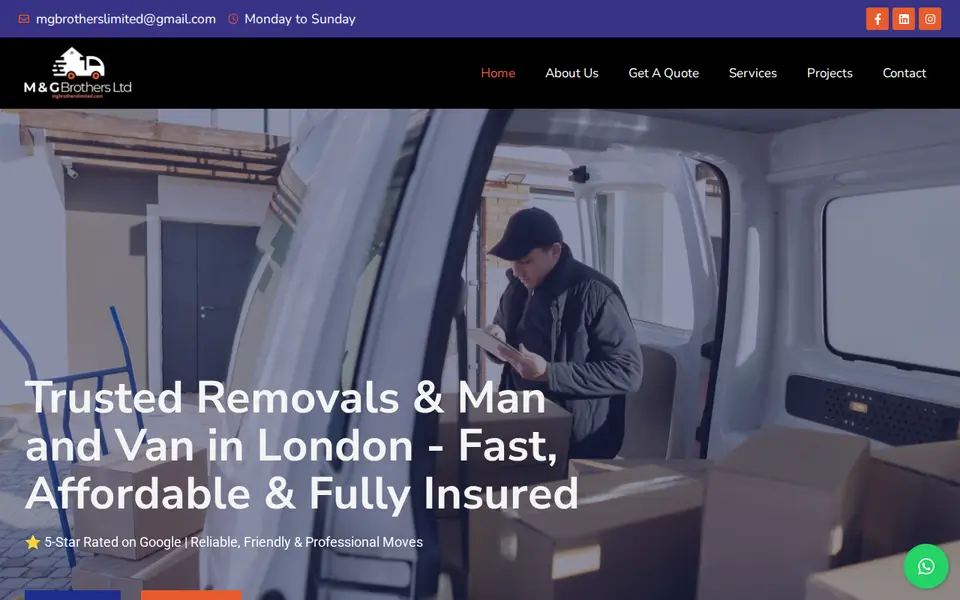 The top of mgbrotherslimited.com