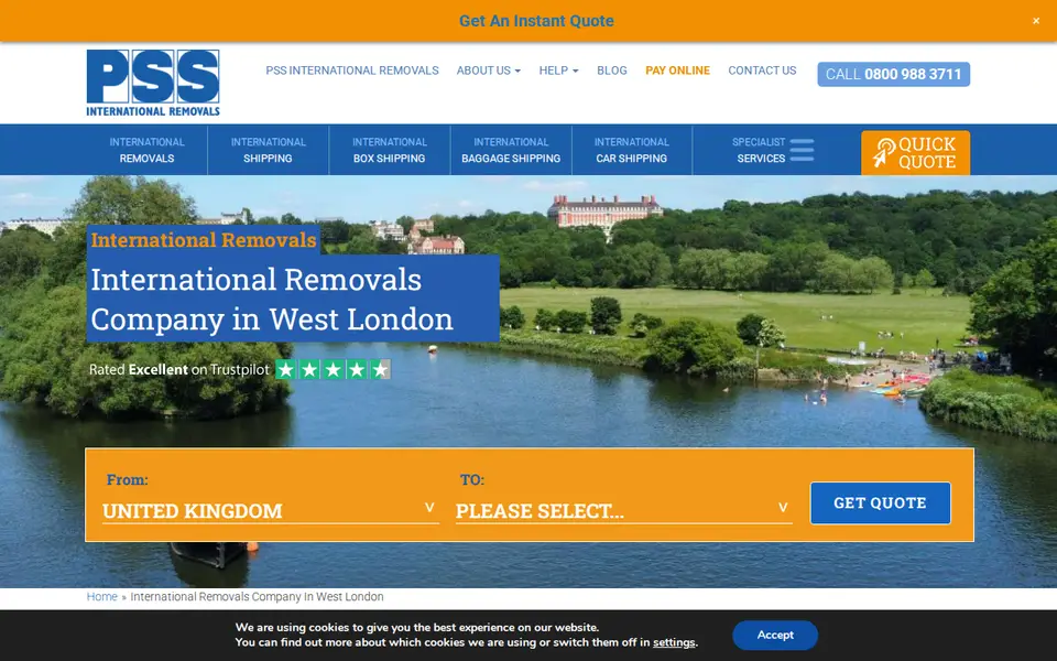 The top of pssremovals.com