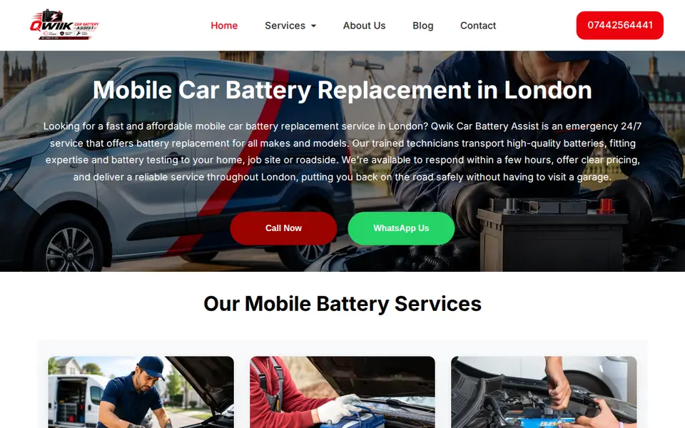 The top of qwikcarbatteryassist.co.uk