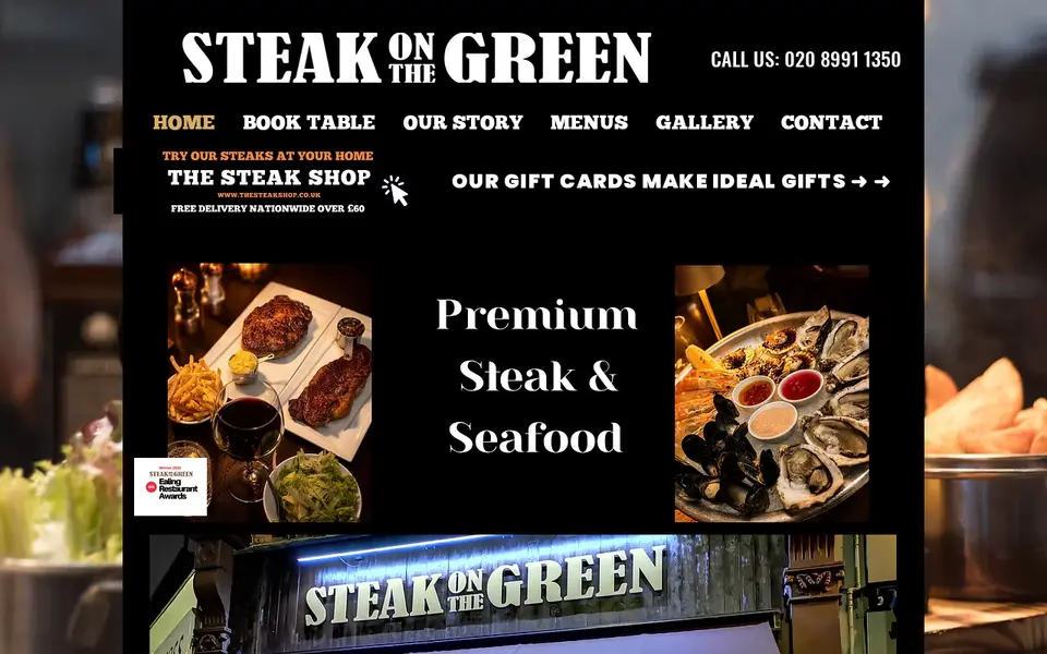 The top of steakonthegreen.com