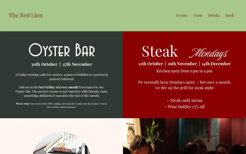 The top of theredlionw5.com