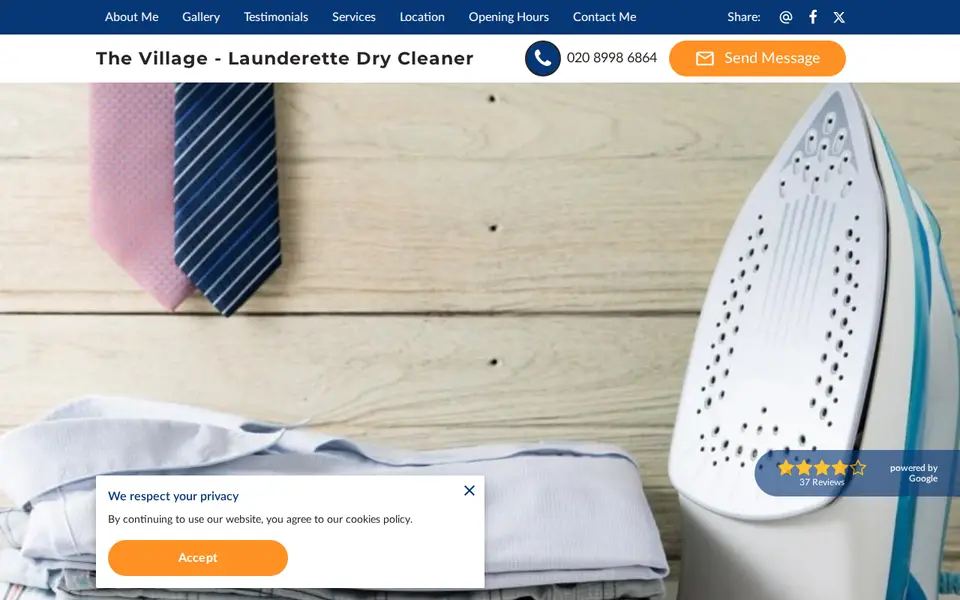 The top of village-launderette-dry-cleaner.ueniweb.com