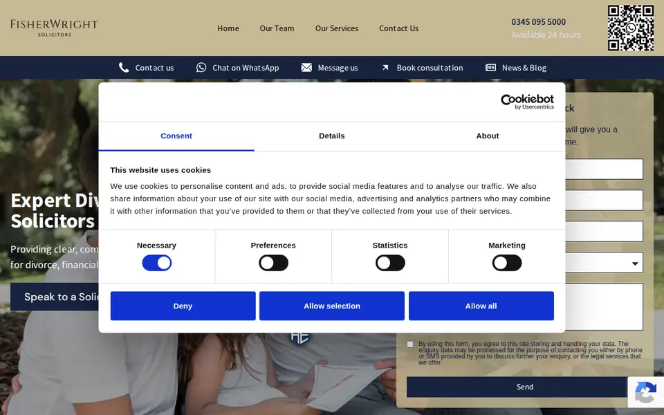 The top of fisherwright.com