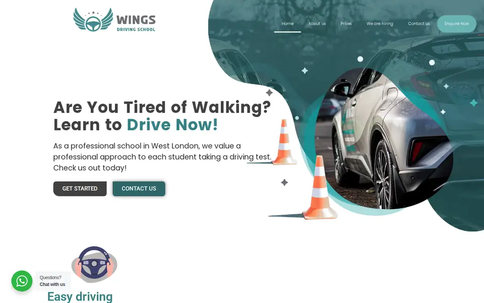 The top of wingsdrivingschool.co.uk