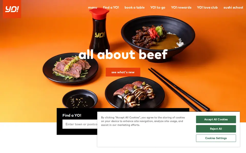 The top of yosushi.com