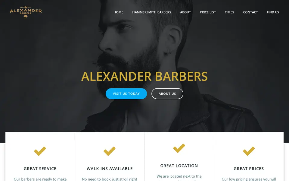 The top of alexanderbarbers.com