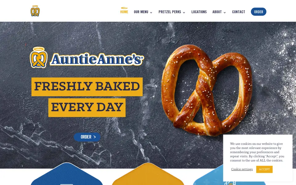 The top of auntieannes.co.uk