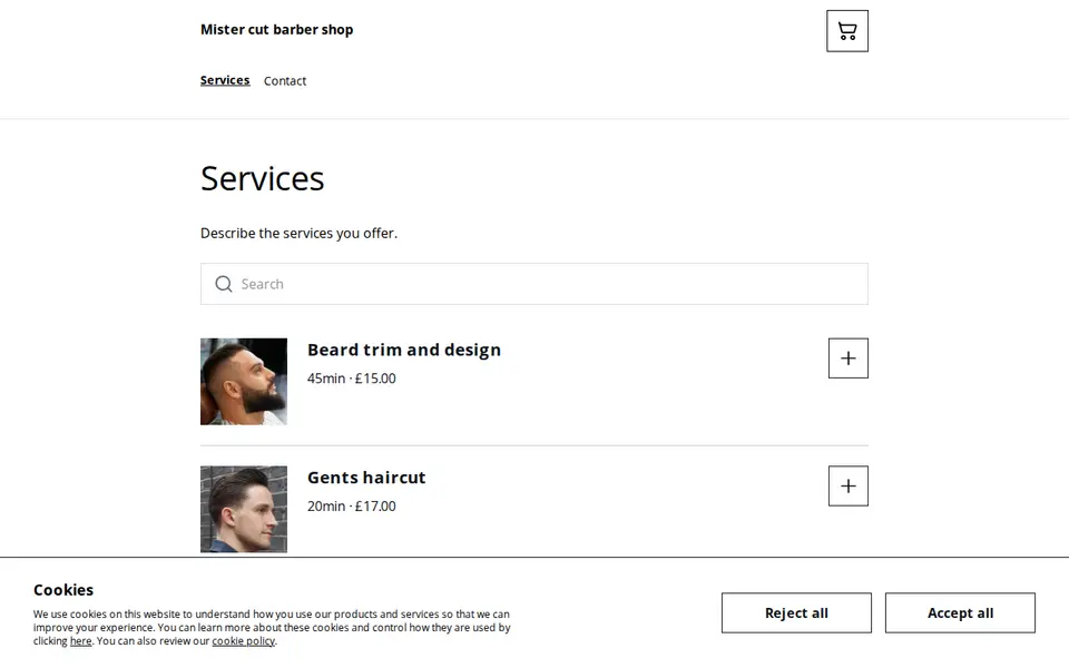 The top of sumupbookings.com