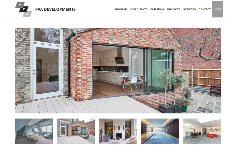 The top of pvad.co.uk