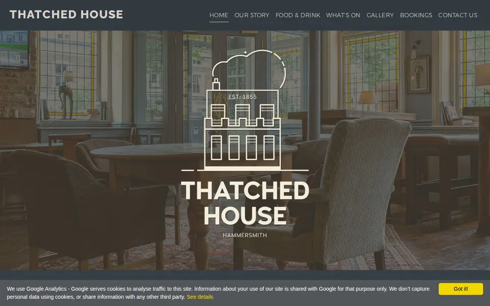 The top of thatchedhousepub.com