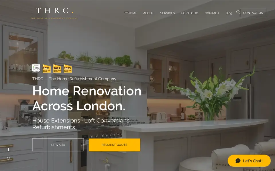 The top of thrcconstruction.com