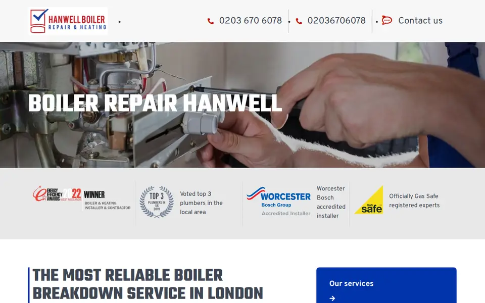 The top of hanwellboilerrepairheatingengineers.co.uk