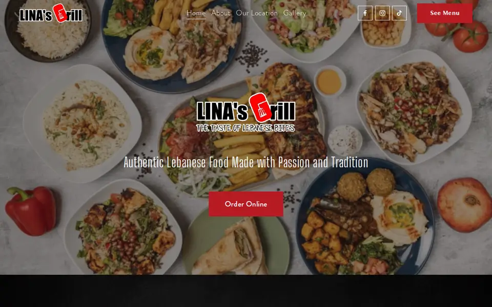 The top of linasgrill.com