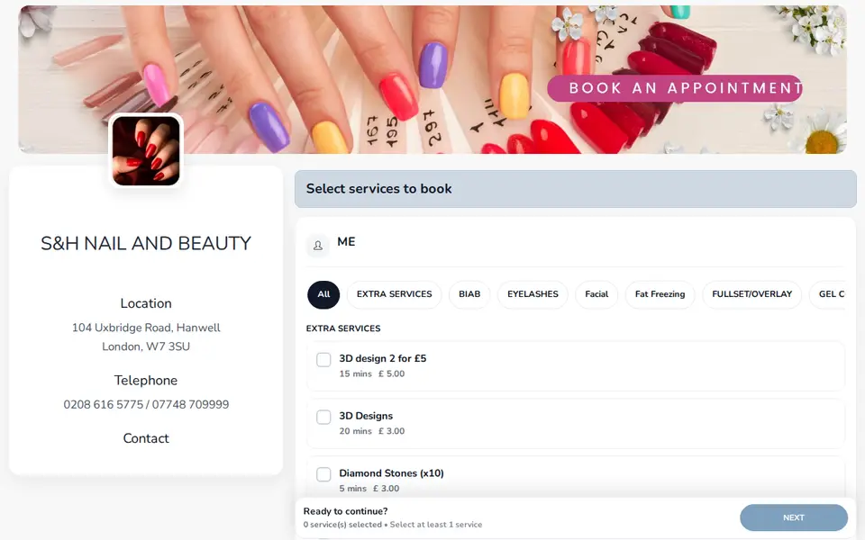 The top of appbooking.vdit.co.uk