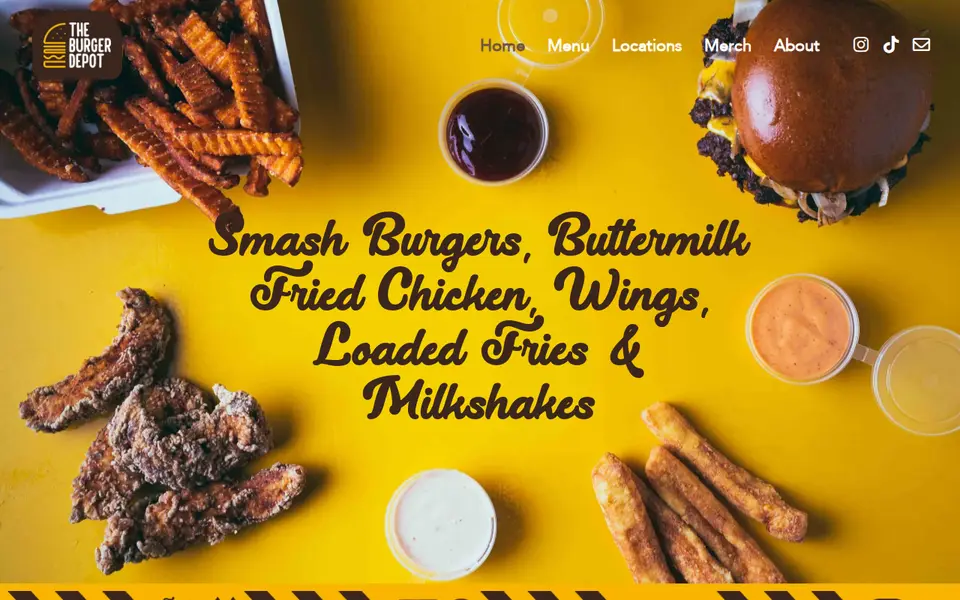 The top of theburgerdepot.co.uk